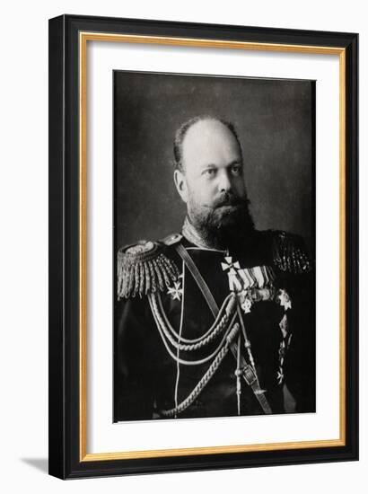 Portrait of Alexander III of Russia (1845-1894), Emperor of Russia-French Photographer-Framed Giclee Print