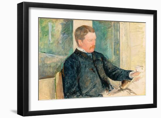 Portrait of Alexander J. Cassatt, c.1880-Mary Cassatt-Framed Giclee Print