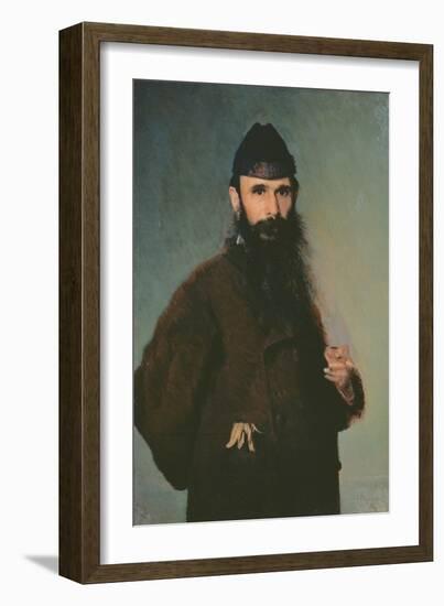 Portrait of Alexander Litovtchenko (1835-90), 1878-Ivan Nikolaevich Kramskoy-Framed Giclee Print