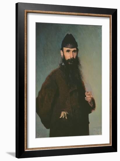 Portrait of Alexander Litovtchenko (1835-90), 1878-Ivan Nikolaevich Kramskoy-Framed Giclee Print