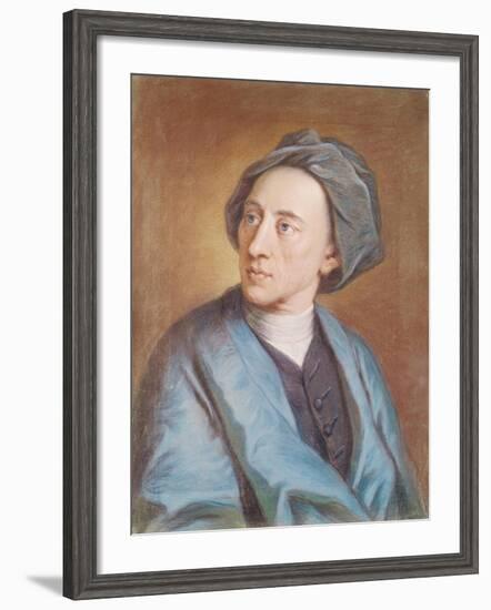 Portrait of Alexander Pope (1688-1744), C.1739-84-William Hoare-Framed Giclee Print