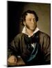 Portrait of Alexander Pushkin (1799-1837)-Vasili Andreevich Tropinin-Mounted Giclee Print