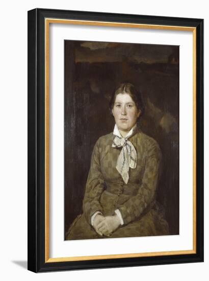 Portrait of Alexandra Vladimirovna Vasnetsova, The-Viktor Mikhaylovich Vasnetsov-Framed Giclee Print