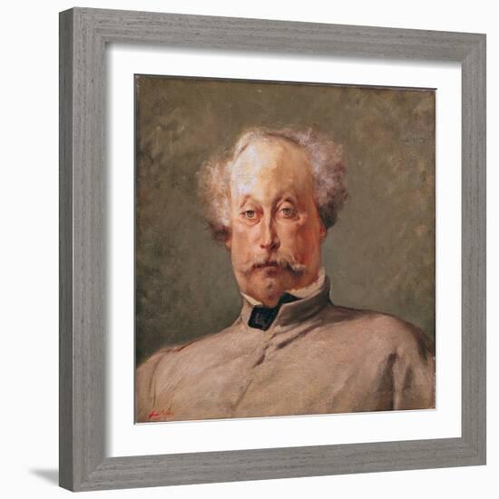 Portrait of Alexandre Dumas Fils (1824-95)-Georges Clairin-Framed Giclee Print