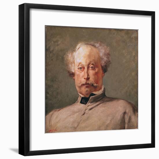 Portrait of Alexandre Dumas Fils (1824-95)-Georges Clairin-Framed Giclee Print