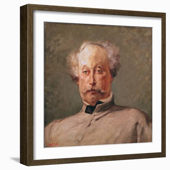 Portrait of Alexandre Dumas Fils (1824-95)-Georges Clairin-Framed Giclee Print