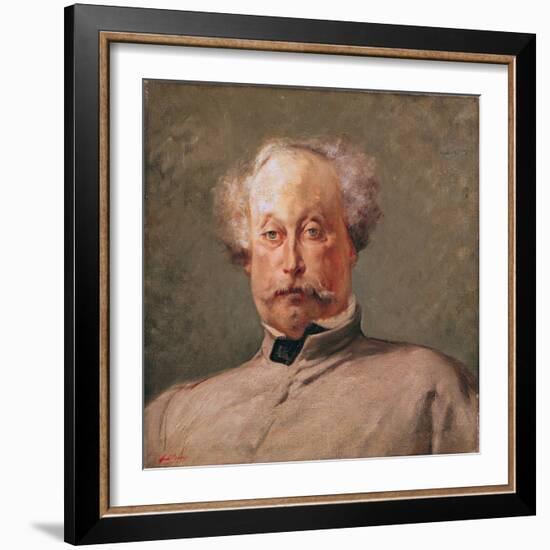 Portrait of Alexandre Dumas Fils (1824-95)-Georges Clairin-Framed Giclee Print