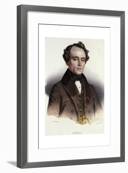 Portrait of Alexandre Dumas Son-null-Framed Giclee Print