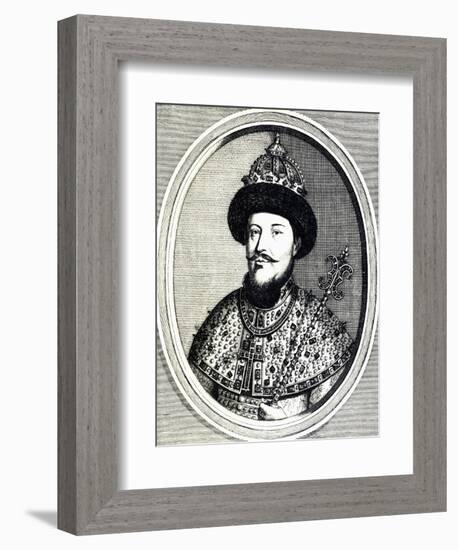 Portrait of Alexei Mikhailovich Romanov-null-Framed Giclee Print