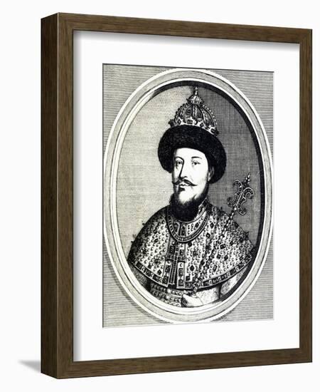 Portrait of Alexei Mikhailovich Romanov-null-Framed Giclee Print