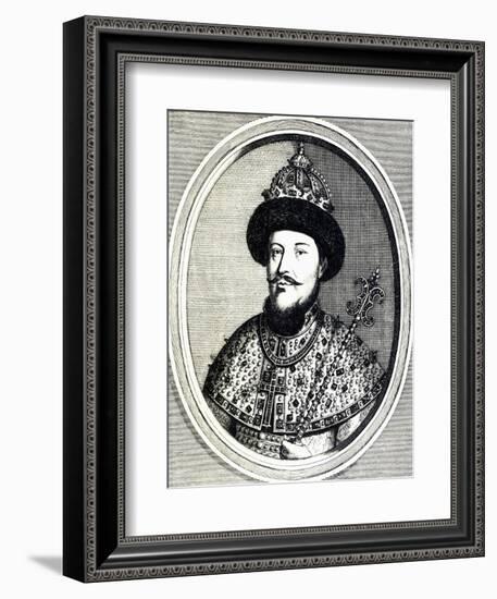 Portrait of Alexei Mikhailovich Romanov-null-Framed Giclee Print