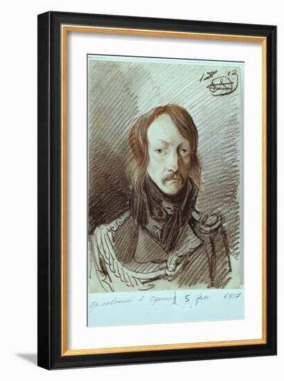 Portrait of Alexei Pavlovich Lanskoy (1789-185), 1813-Alexander Osipovich Orlowski-Framed Giclee Print