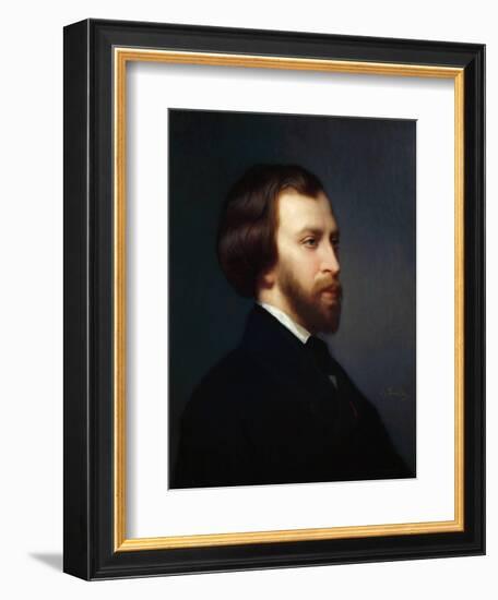 Portrait of Alfred De Musset (1810-185)-Charles Landelle-Framed Giclee Print