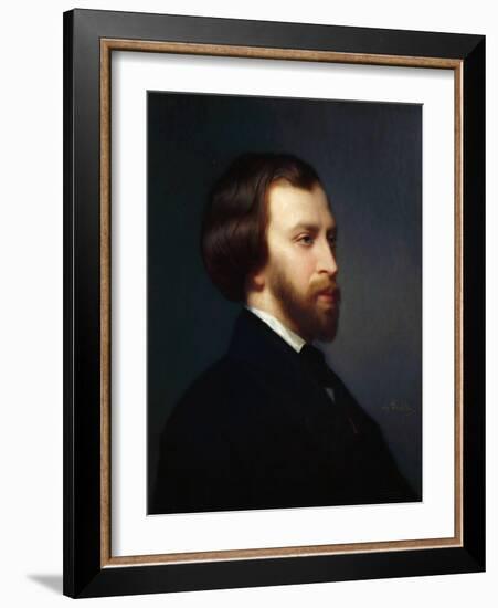 Portrait of Alfred De Musset (1810-185)-Charles Landelle-Framed Giclee Print