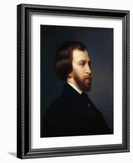 Portrait of Alfred De Musset (1810-185)-Charles Landelle-Framed Giclee Print