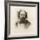 Portrait of Alfred, Lord Tennyson (1809-92)-C Laurie-Framed Giclee Print