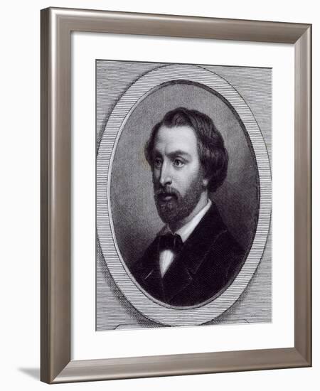 Portrait of Alfred Louis Charles De Musset-Pathay-null-Framed Giclee Print