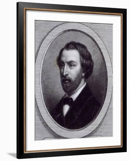 Portrait of Alfred Louis Charles De Musset-Pathay-null-Framed Giclee Print