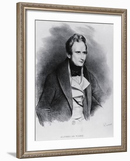 Portrait of Alfred Victor De Vigny-null-Framed Giclee Print