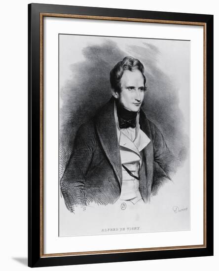 Portrait of Alfred Victor De Vigny-null-Framed Giclee Print