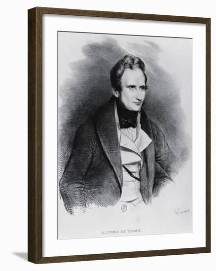 Portrait of Alfred Victor De Vigny-null-Framed Giclee Print