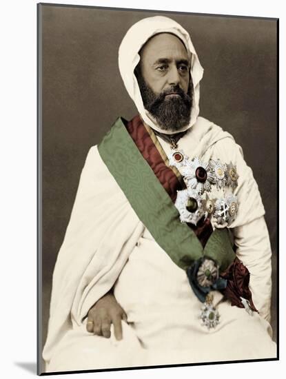 Portrait of Algerian Leader Abdelkader-null-Mounted Giclee Print