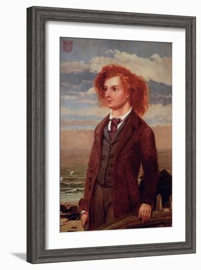 Portrait of Algernon Charles Swinburne (1837-1909)-William Bell Scott-Framed Giclee Print