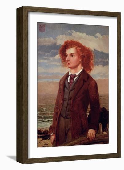 Portrait of Algernon Charles Swinburne (1837-1909)-William Bell Scott-Framed Giclee Print