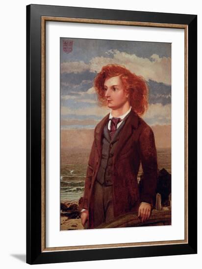 Portrait of Algernon Charles Swinburne (1837-1909)-William Bell Scott-Framed Giclee Print