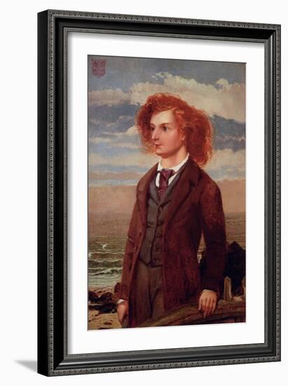 Portrait of Algernon Charles Swinburne (1837-1909)-William Bell Scott-Framed Giclee Print