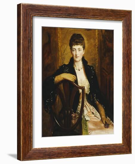 Portrait of Alice Sophia Caroline Wortley, Following Her Marriage in 1886 to Charles Stuart Wortley-John Everett Millais-Framed Giclee Print