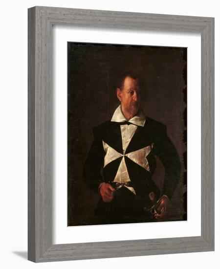 Portrait of Alof De Wignacourt-Caravaggio-Framed Giclee Print