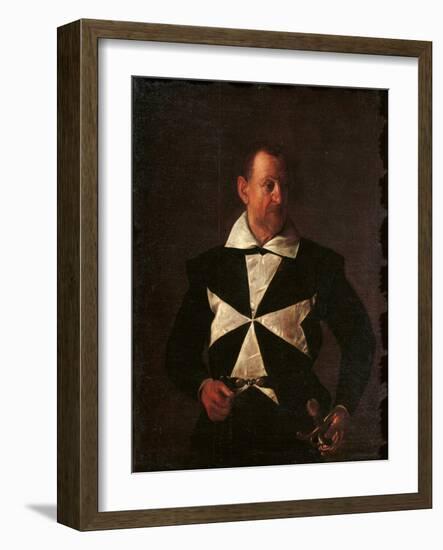 Portrait of Alof De Wignacourt-Caravaggio-Framed Giclee Print