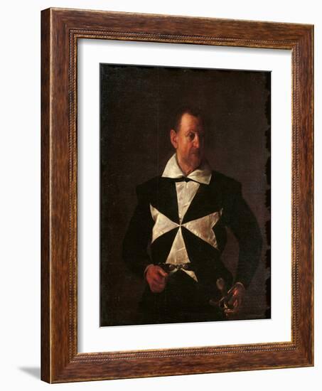 Portrait of Alof De Wignacourt-Caravaggio-Framed Giclee Print