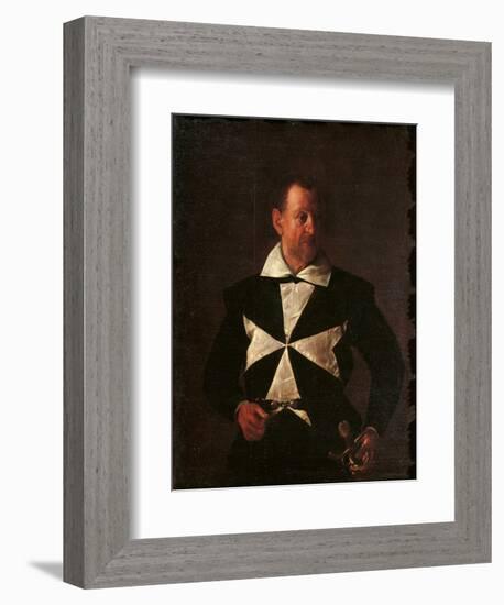 Portrait of Alof De Wignacourt-Caravaggio-Framed Giclee Print