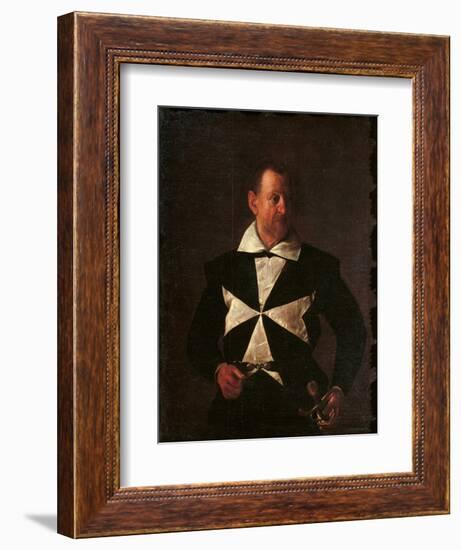 Portrait of Alof De Wignacourt-Caravaggio-Framed Giclee Print