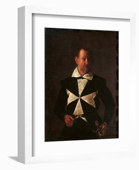 Portrait of Alof De Wignacourt-Caravaggio-Framed Giclee Print