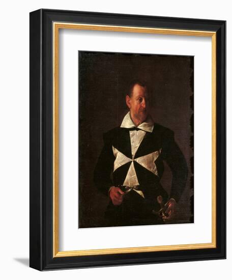 Portrait of Alof De Wignacourt-Caravaggio-Framed Giclee Print