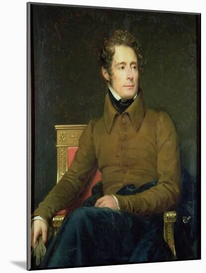 Portrait of Alphonse De Lamartine (1790-1869), 1831-Francois Gerard-Mounted Giclee Print