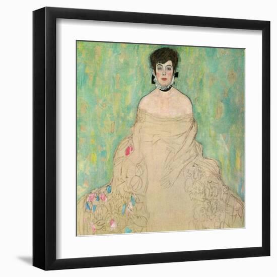 Portrait of Amalie Zuckerkandl, 1917-1918-Gustav Klimt-Framed Art Print