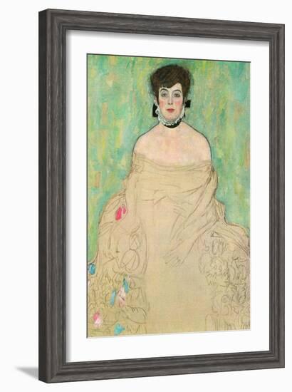 Portrait of Amalie Zuckerkandl-Gustav Klimt-Framed Art Print