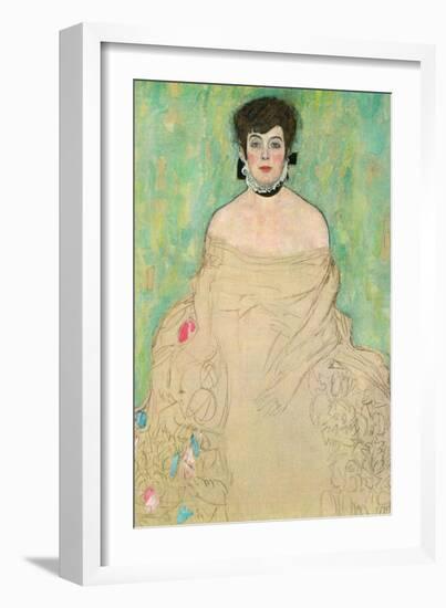 Portrait of Amalie Zuckerkandl-Gustav Klimt-Framed Art Print