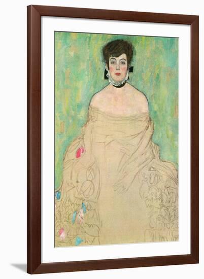 Portrait of Amalie Zuckerkandl-Gustav Klimt-Framed Art Print