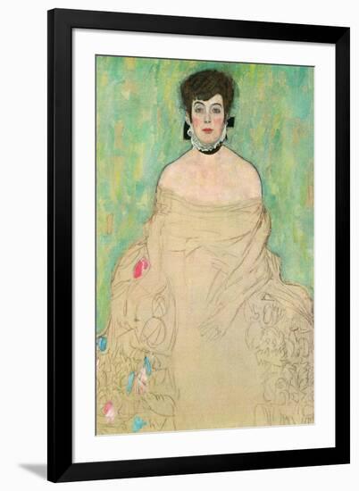 Portrait of Amalie Zuckerkandl-Gustav Klimt-Framed Art Print