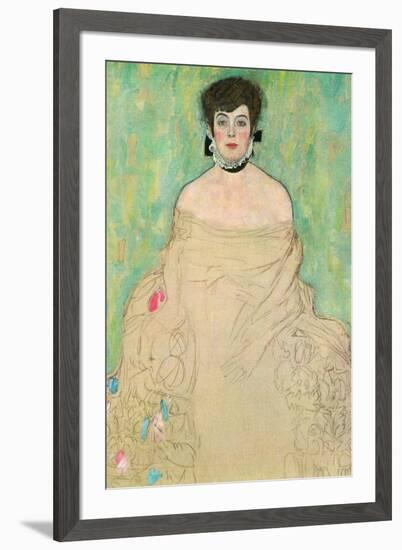 Portrait of Amalie Zuckerkandl-Gustav Klimt-Framed Art Print