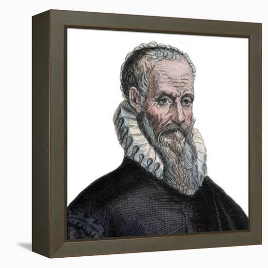 Portrait of Ambroise Pare (1509-1590), French surgeon-French School-Framed Premier Image Canvas