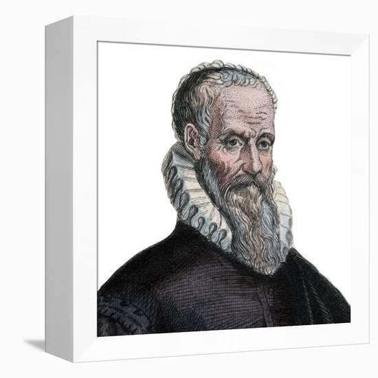 Portrait of Ambroise Pare (1509-1590), French surgeon-French School-Framed Premier Image Canvas