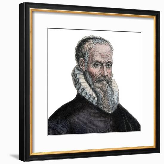 Portrait of Ambroise Pare (1509-1590), French surgeon-French School-Framed Giclee Print