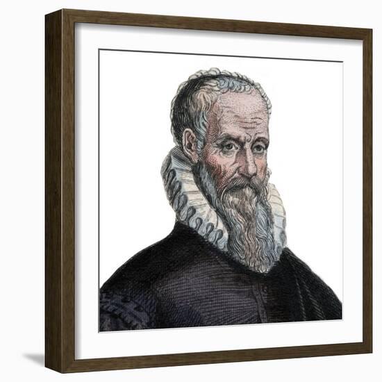 Portrait of Ambroise Pare (1509-1590), French surgeon-French School-Framed Giclee Print