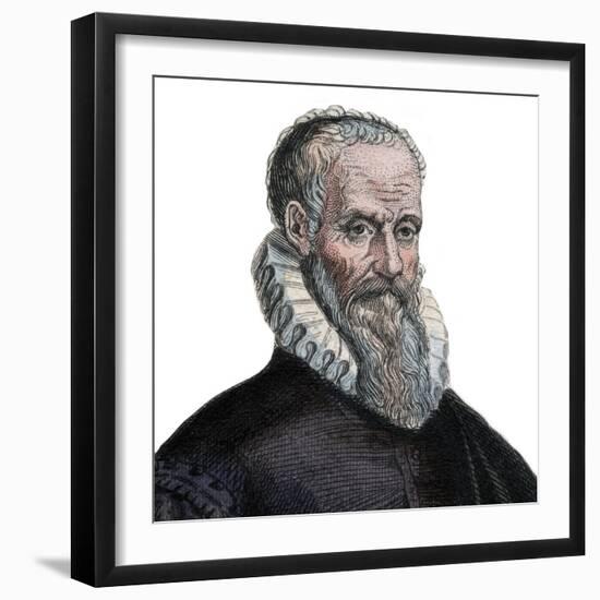 Portrait of Ambroise Pare (1509-1590), French surgeon-French School-Framed Giclee Print